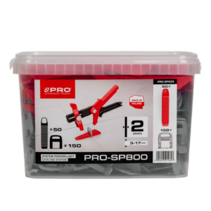 Klips + Klin do poziomowania płytek 2mm SP800 PRO