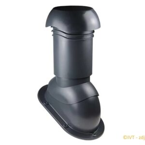Kominek TRIVENTA uniwers.płaski 125mm czarny 9005
