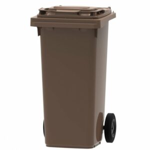 Kosz na śmieci 120l brąz