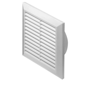 Kratka wentylacyjna T61 14×14 fi100 biała