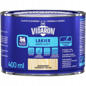 Lakier akrylowy do drewna 0.4l bezbarwny
