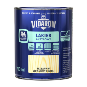 Lakier akrylowy do drewna 0.75l jed. połysk