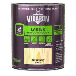 Lakier bezpodkładowy 0.75l bezbarwn połysk Vidaron