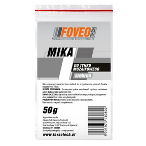 MIKA Foveo Mika srebrna 50g do tynku mozaik.
