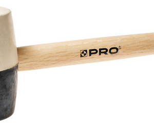 Młotek gumowy 370g biało-czarny trzonek  BM-50-037