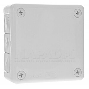 Puszka hermetyczna IP55 Wiplast biała 98x98x42