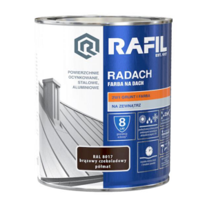 Radach farba na dach 0,75 brąz cz. półmat RAL 8017