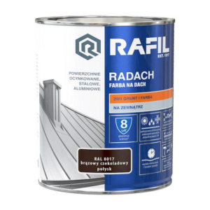 Radach farba na dach 0,75 brąz połysk RAL 8017