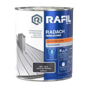 Radach farba na dach 0,75 grafit półmat RAL 7024