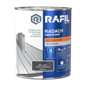 Radach farba na dach 0,75 grafit połysk RAL 7024