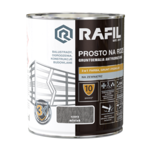 Rafil Prosto na rdzę 0.75l szary młotek