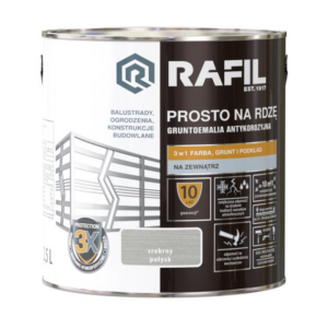 Rafil Prosto na rdzę 2.5l srebrny połysk