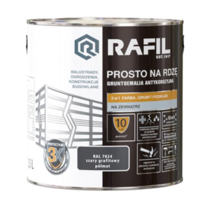 Rafil Prosto na rdzę 2.5l szary gr. półmat R 7024