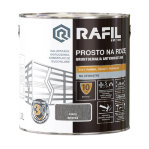 Rafil Prosto na rdzę 2.5l szary młotek