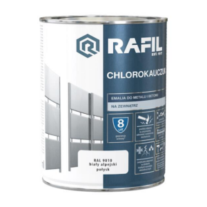 Rafil farba chlorokauczuk 0,75 biały alpejsk R9010