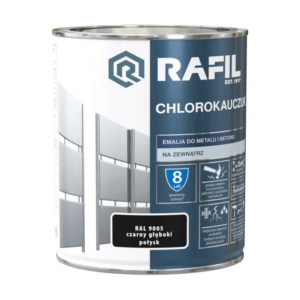 Rafil farba chlorokauczuk 0,75 czarny głębok R9005