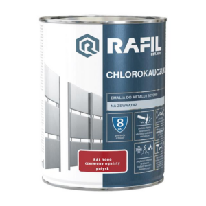 Rafil farba chlorokauczuk 0,75 czerw ognisty R3000