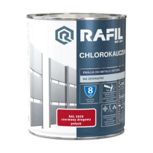 Rafil farba chlorokauczuk 0,75 czerwo drogow R3020