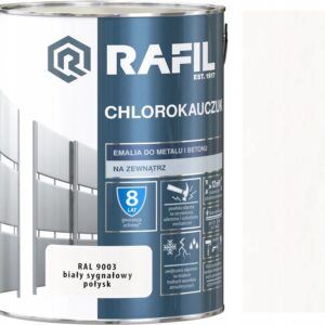 Rafil farba chlorokauczuk 5L biały sygnał  R9003