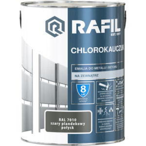 Rafil farba chlorokauczuk 5L szary plandekow R7010