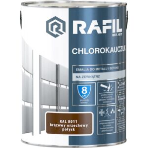 Rafil farba chlorokauczuk 5l  brąz orzech R8011