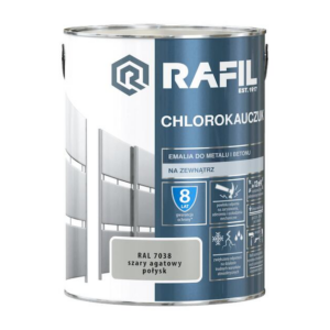 Rafil farba chlorokauczuk 5l szary agatowy R7038