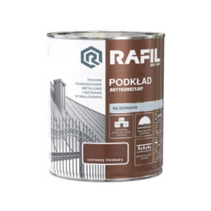 Rafil podkład antykorozyjny 0,75 czerwony tl. półm