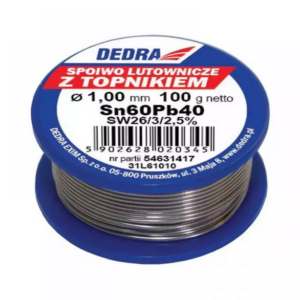Spoiwo lutownicze z kalafonią 100g 1.0mm   Dedra