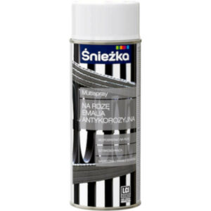 Spray na rdzę biały półmat 400ml Śnieżka