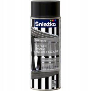 Spray na rdzę czarny półmat 400ml Śnieżka