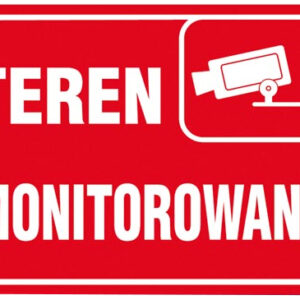 Tablica inform. „teren  monitorowany”  21×15 R112