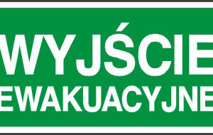 Tablica inform. „wyjście ewakuacyjne” 20×40