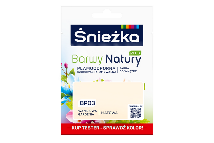Tester Farba Barwy Natury Plus Wanilio garden BP03