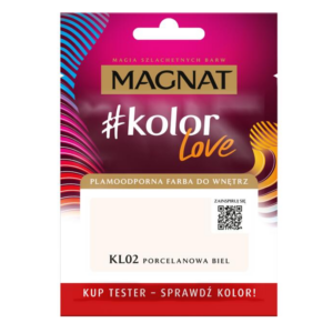 Tester Farba Magnat KolorLove Porcelanow biel KL02