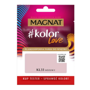 Tester Farba Magnat KolorLove Różowy KL33