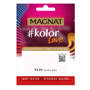 Tester Farba Magnat KolorLove Szara biel KL04