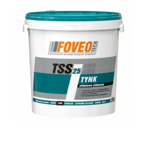 Tynk silikat-silikon TSS25 baran 1.5mm 25kg A FOVE