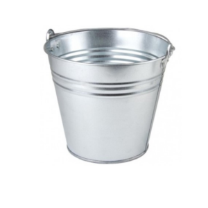 Wiadro ocynk 10l  metal, gruba blacha