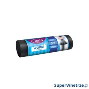 Worki na śmieci czarne 60L/10szt  23390