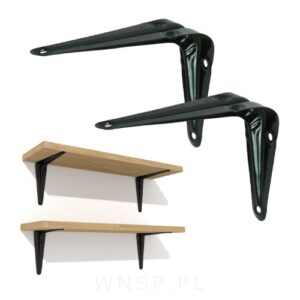 Wspornik czarny 100×125