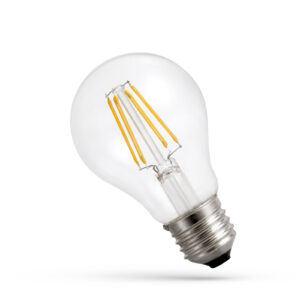 Żarówka LED 8.5W E27 filament COG ciepła W