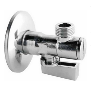 Zawór kątowy 1/2×3/4 filtr, rozeta