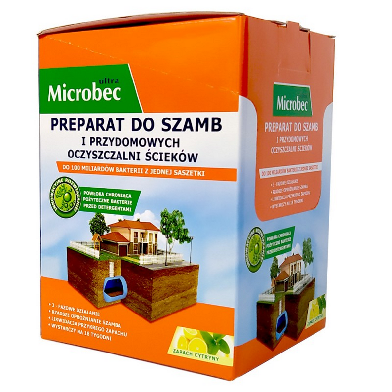 Preparat do szamb Microbec ultra 18x25g