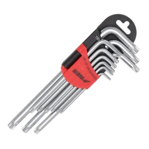 Zestaw kluczy imbusowych z kulką 1,5-10mm 9 szt
